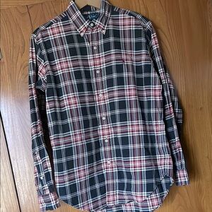 Ralph Lauren Men's Plaid Shirt - Red and Black